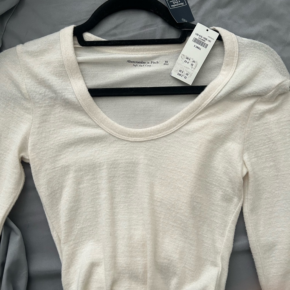 Abercrombie & Fitch Cream Long Sleeve Body suit - NWT!!
